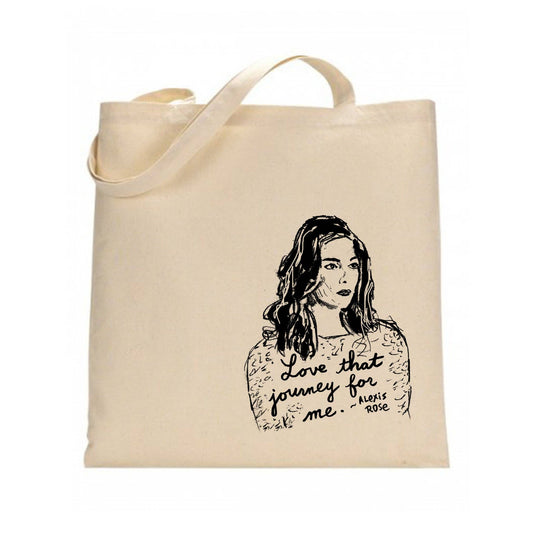 Alexis Rose Flat Cotton 12 ounce Tote Bag