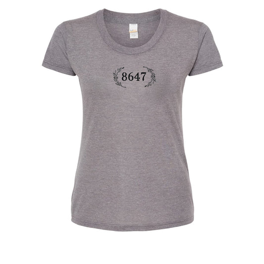Women's Tee 8647 – Soft Cotton Shirt With Eco Friendly Ink, Hand Printed
