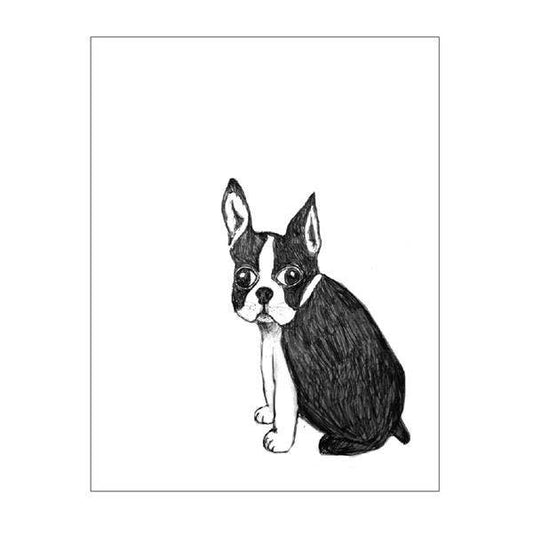 Boston Terrier Notecard