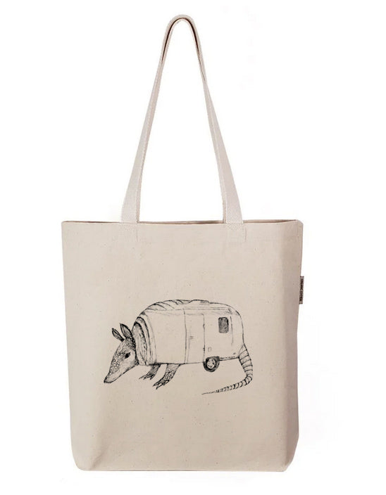 Airmadillo : organic cotton tote bag with gusset