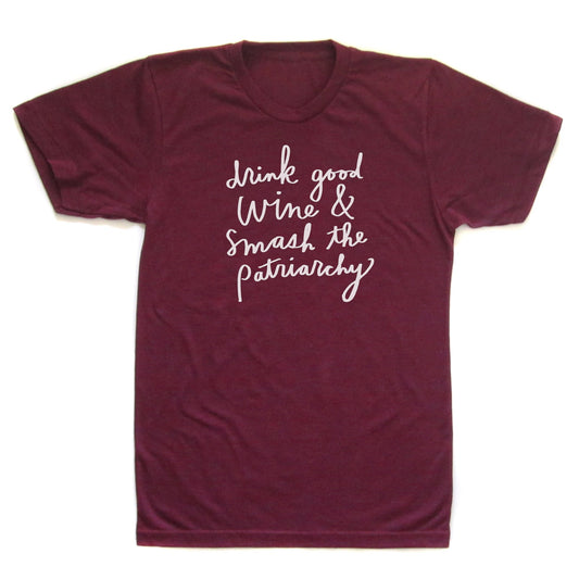 Unisex Tri-Blend Tee – Wine Lover Shirt by Megan Lee Designs | Soft Casual Top