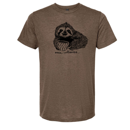Custom Coffee Sloth : Unisex Tee