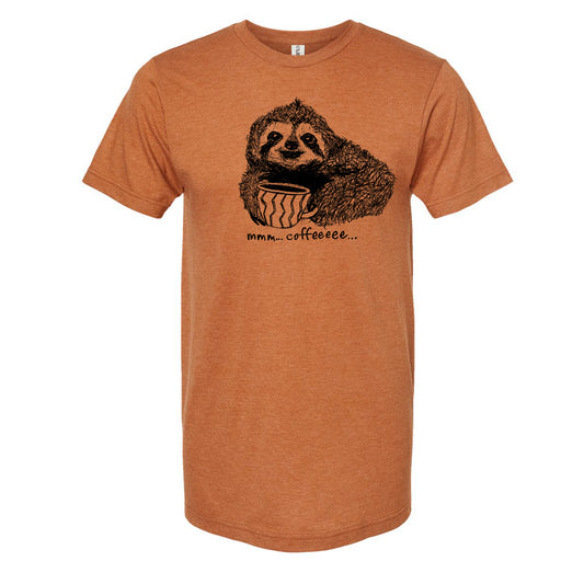 Coffee Sloth : Unisex Tee