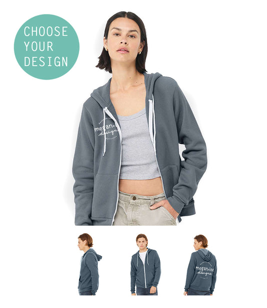 Custom Zip Hoodie - Unisex Zip Up Hoodie With Unique Designs & Color Options