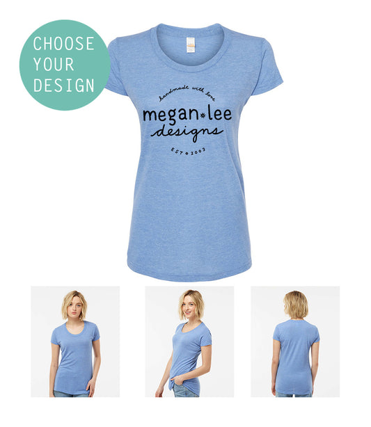 Custom Women's T-Shirt - Small Fit V-Neck Tee | Design Your Own Printed Shirt