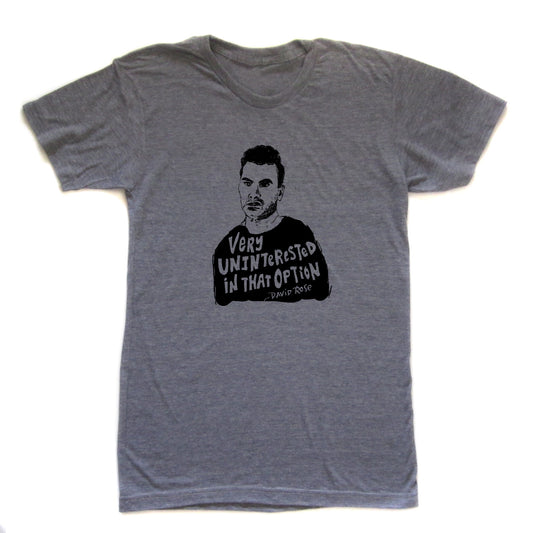 Unisex T Shirt – David Rose Screen Printed Tee With Hand Drawn Design