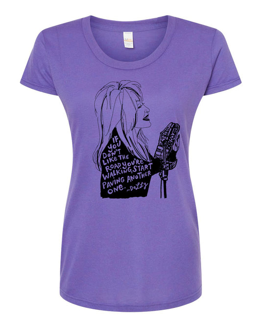Women's Tee Dolly - Hand Printed Shirt With Super Soft Fabric & Unique Design