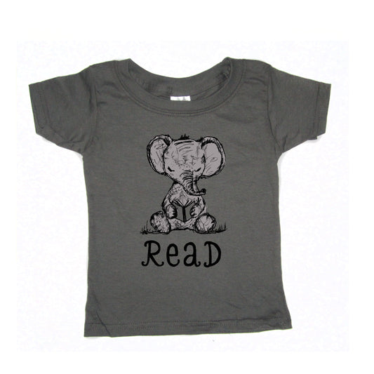 Elephant Kids Tee – Cute Elephant Design Hand Printed Soft Cotton Shirt