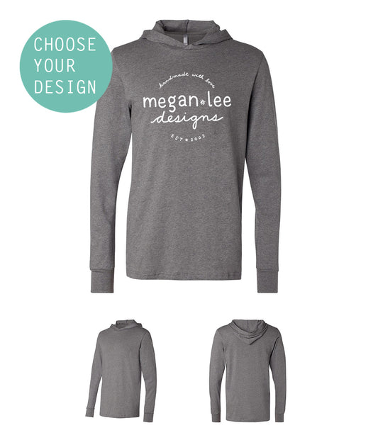 Unisex Hooded Tee - Custom Hoodies | Long Sleeve Hoodie by Megan Lee Designs
