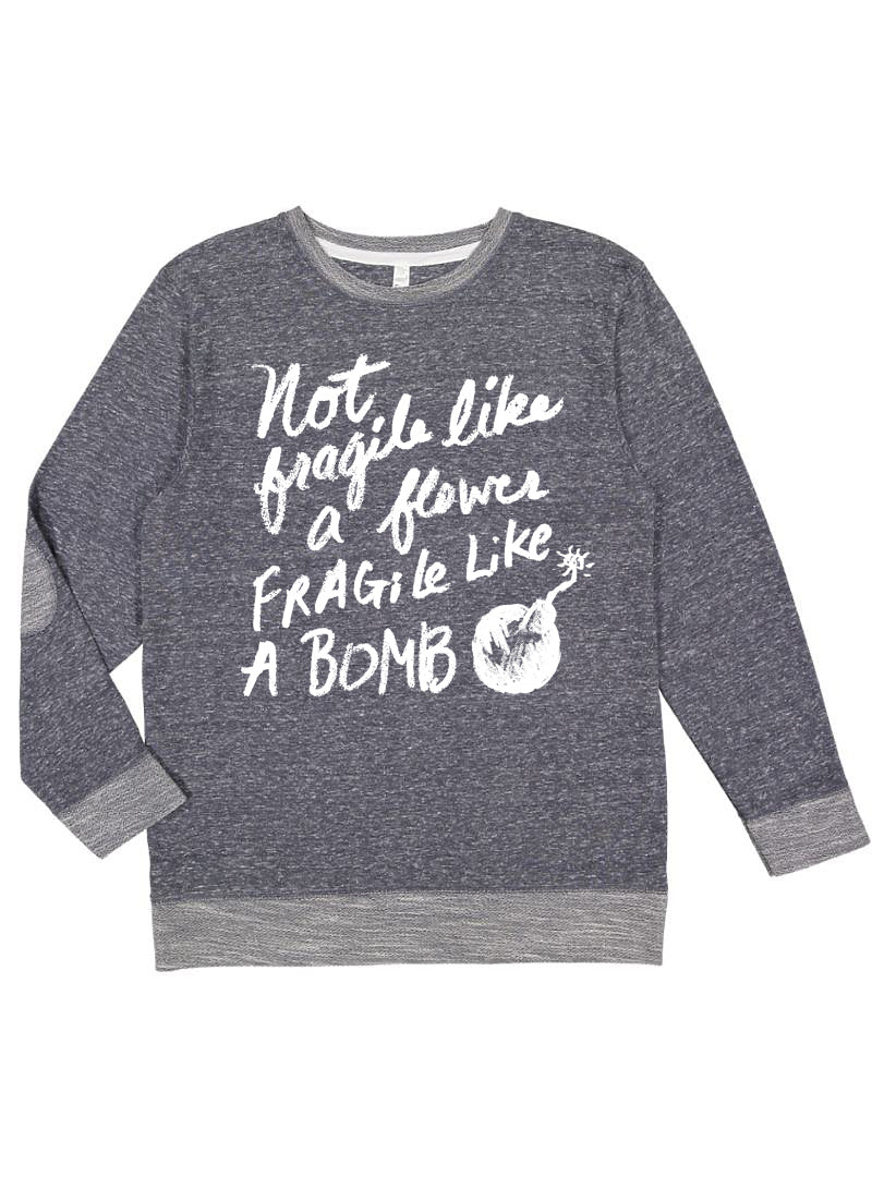 Fragile Bomb : Melange Unisex Sweatshirt