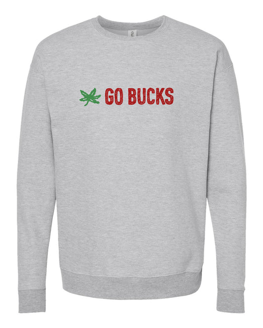 Unisex Sweatshirt - Go Bucks Cotton Crewneck Pullover | Ohio State Game Day Apparel