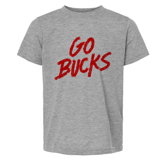 Kids Buckeye T-Shirt - Youth Graphic Tee | Hand Printed, Machine Washable Shirt