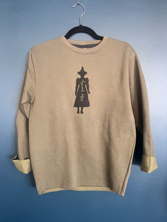Raw Edge Sweatshirt – Soft Cotton Pullover With Screen Printed Design by Megan Lee Designs