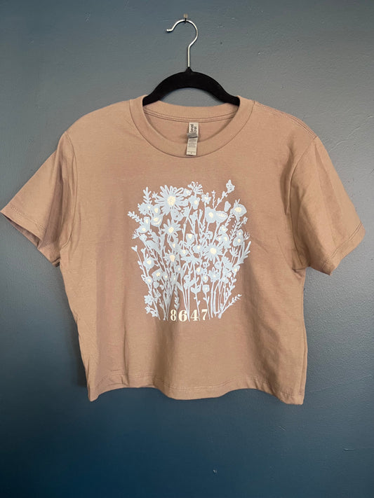 8647 Flowers : Women's Heavyweight Boxy Tee