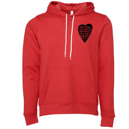 Light Hoodie - Hand Printed Hoodie With Positive Quote | Super Soft Eco Friendly Sweatshirt