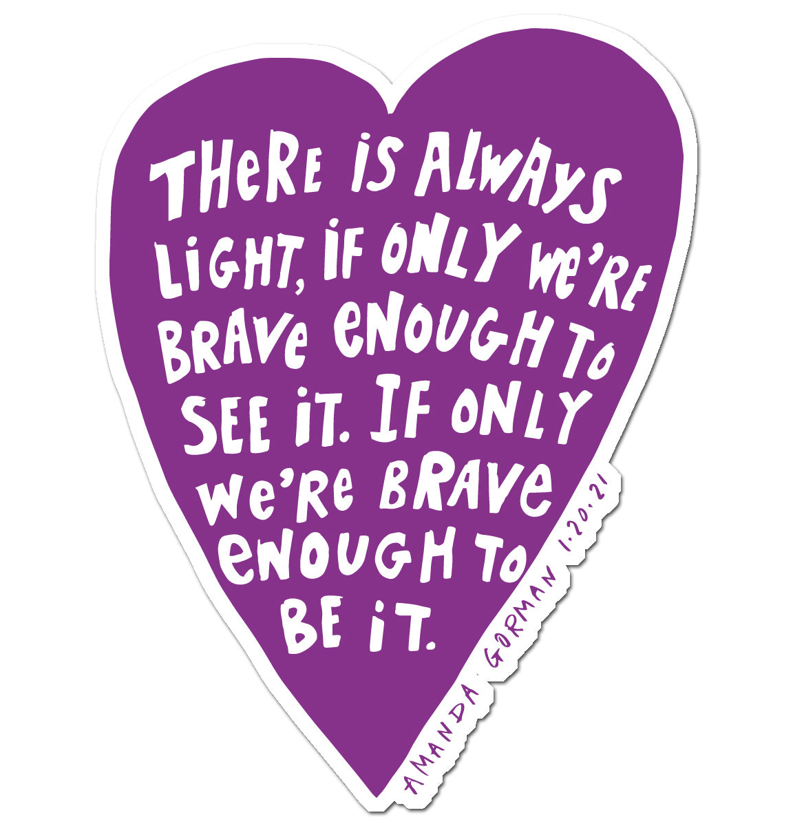 Light Amanda Gorman : Sticker