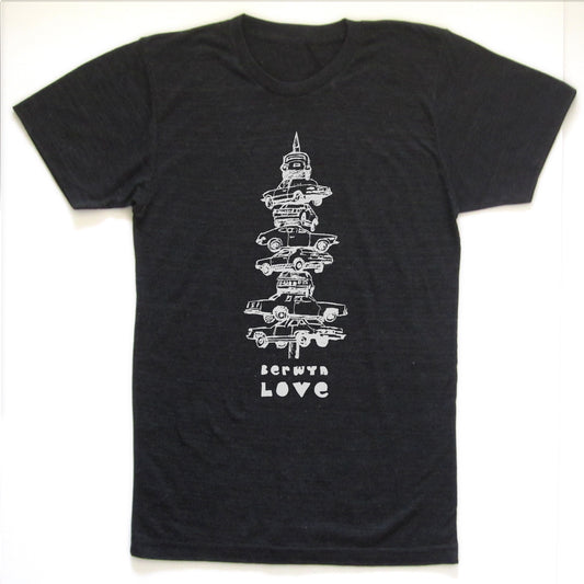 Unisex Love T-Shirt – Soft Tri-Blend Shirt | Hand Printed Eco Friendly Tee