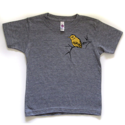Kids T-Shirt – Bird & Branch Hand Printed Tee With Custom Ink Colors | Soft Cotton