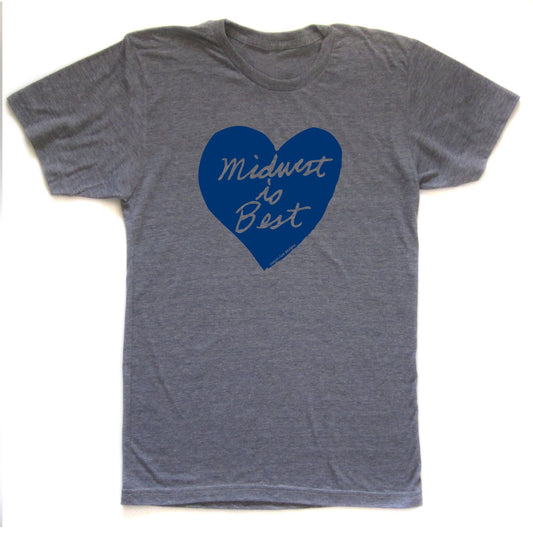 Midwest Is Best Tee – Soft Cotton Tri-Blend Shirt | Eco Friendly, Machine Washable