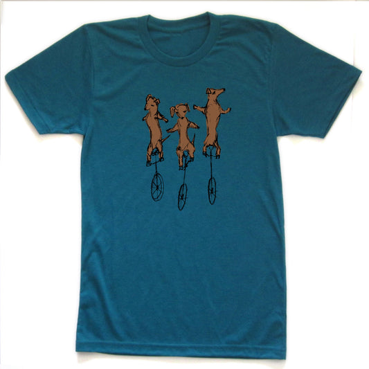Uni-Dachshunds : unisex tri-blend tee