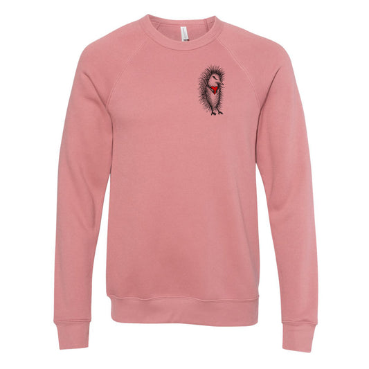 I Pine for You Sweatshirt – Hand Printed Porcupine Design Soft Cotton Hoodie