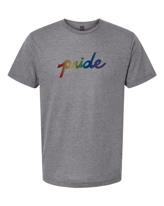 Unisex Pride Tee – Soft Tri Blend Rainbow Shirt | Megan Lee Designs