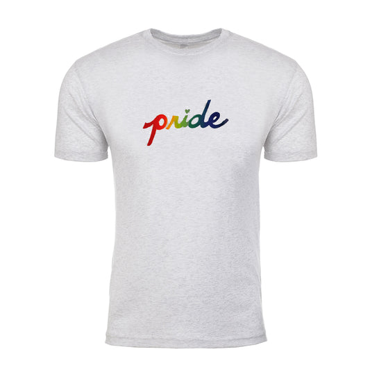 Unisex Pride Tee – Soft Tri Blend Rainbow Shirt | Megan Lee Designs