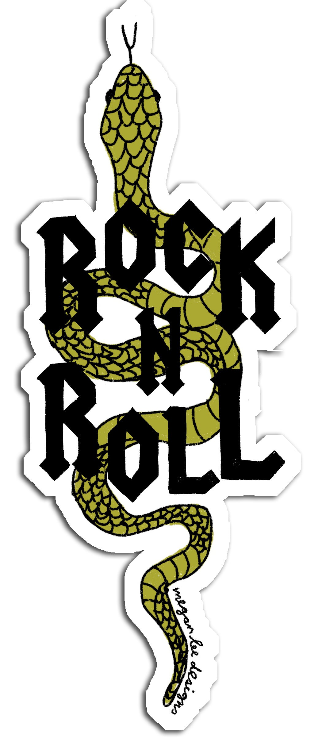 Rocking R Sticker Rock N Roll Sticker - Megan Lee Designs Waterproof Vinyl