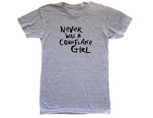 Cornflake Girl Tee – Unisex T-Shirt | Soft Cotton, Hand Printed Graphic Band Tee