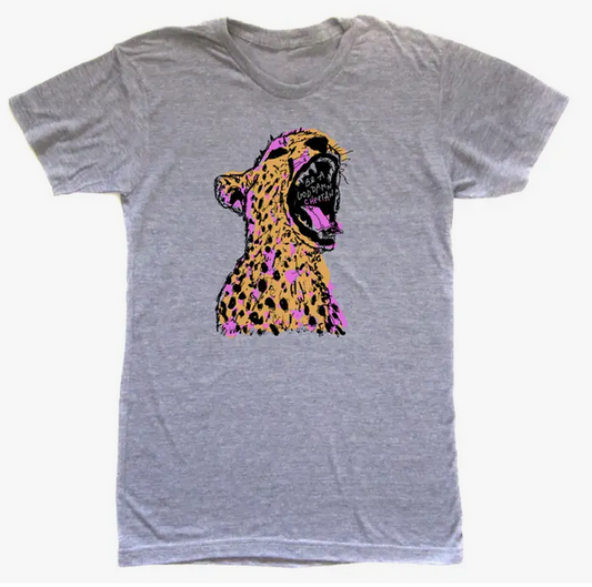 Unisex Cheetah Tee - GD Cheetah Graphic T Shirt | Soft Cotton Eco Friendly Apparel