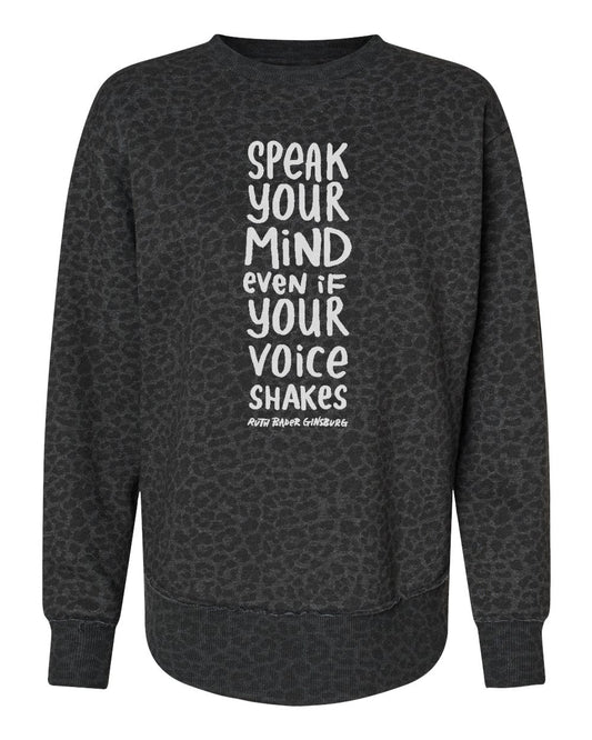 Women's Fleece Sweatshirt - Oversized Pullover With Raw Edge Hem | Megan Lee Designs