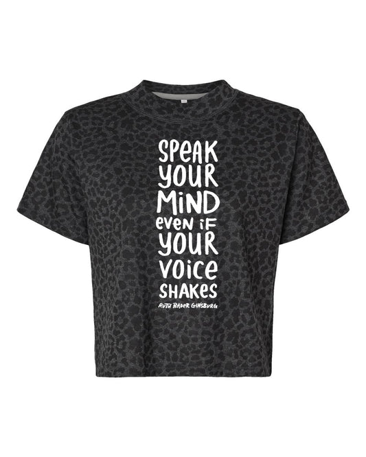 Speak Your Mind Crop Tee