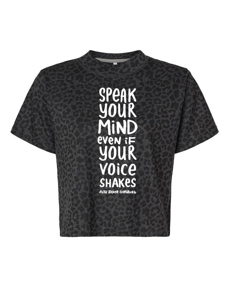 Speak Your Mind Crop Tee