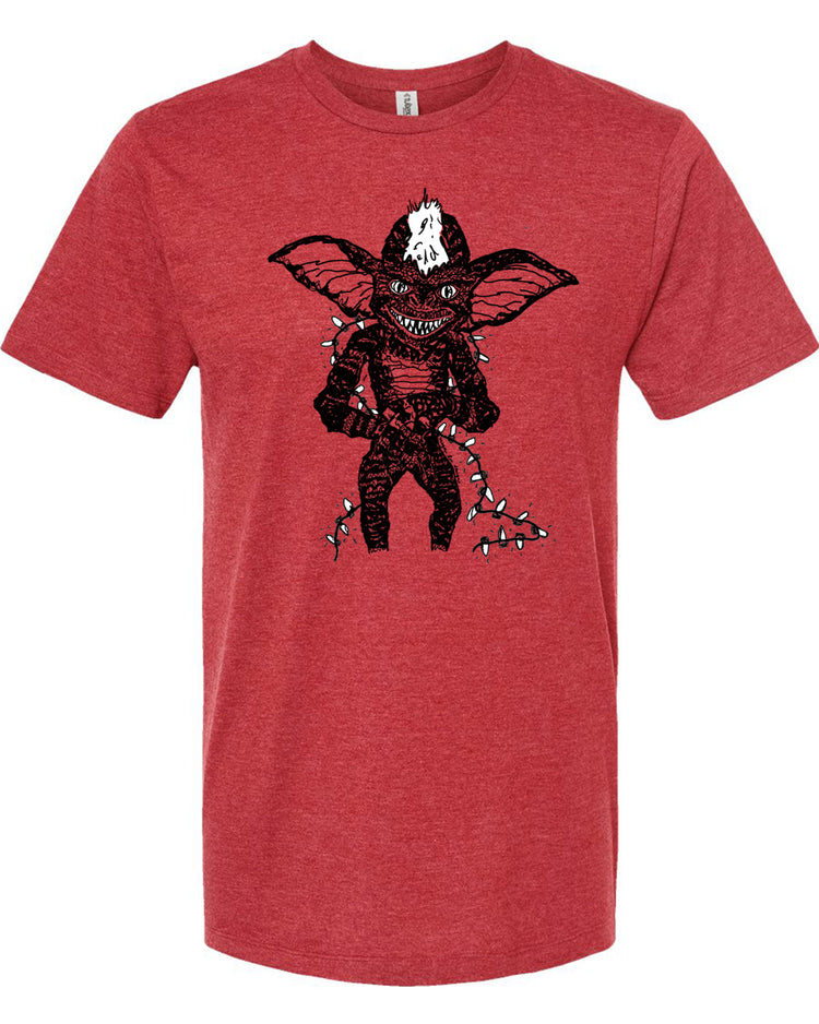 Stripe Holiday T-Shirt – Soft Cotton Tee | Hand Printed Apparel With Eco Friendly Ink