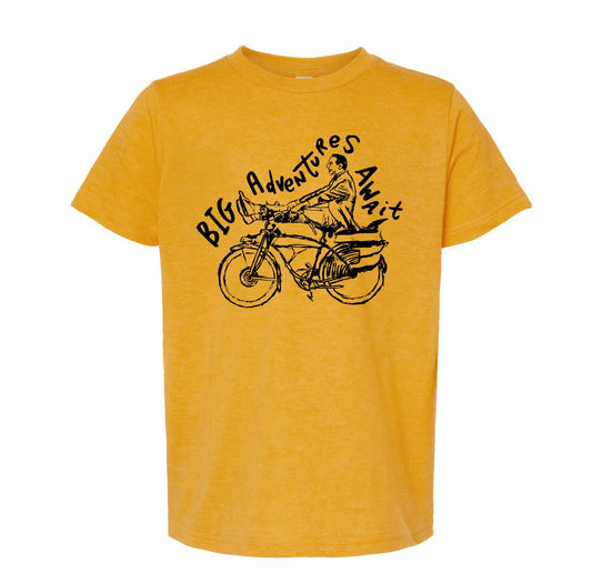 Kids Adventure T-Shirt – Pee Wee Big Adventures | Hand Printed Youth Tee
