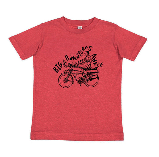 Kids Adventure Tee - Hand Printed Youth Graphic Shirt | Soft Cotton Playtime T-Shirt