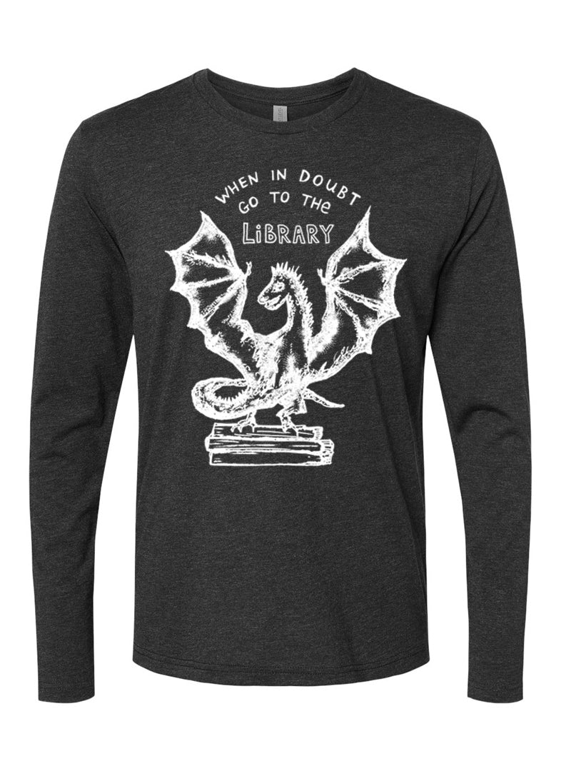 Book Dragon : Unisex Long-Sleeve