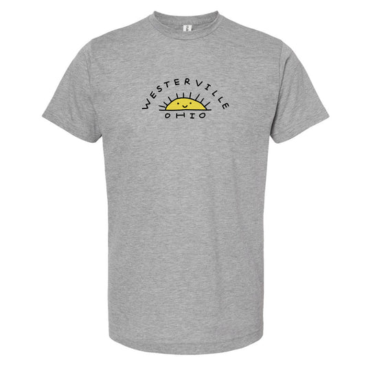 Unisex Tee - Westerville Sun Graphic T Shirt | Soft Tri Blend Eco Friendly Apparel
