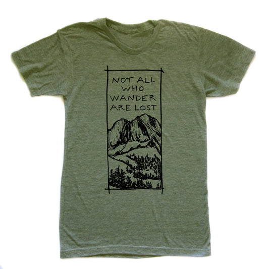 Unisex Tee Wander – Soft Tri-Blend Shirt | Nature Inspired Graphic T-Shirt