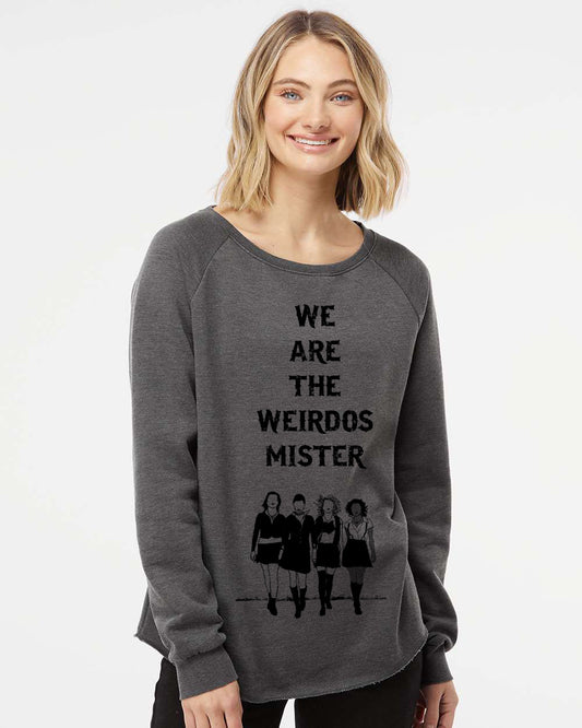 Women's Sweatshirt | Weirdos Classic Fit Cotton Blend Raglan Sleeve Pullover