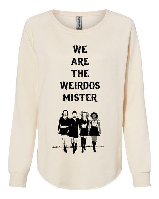 Women's Sweatshirt | Weirdos Classic Fit Cotton Blend Raglan Sleeve Pullover