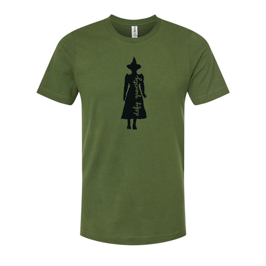 Unisex Graphic Tee - Elphaba Silhouette Shirt | Eco Friendly Soft Cotton, Hand Printed Design