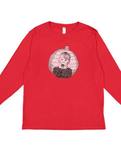 Home Alone : Youth Long Sleeve (Red)