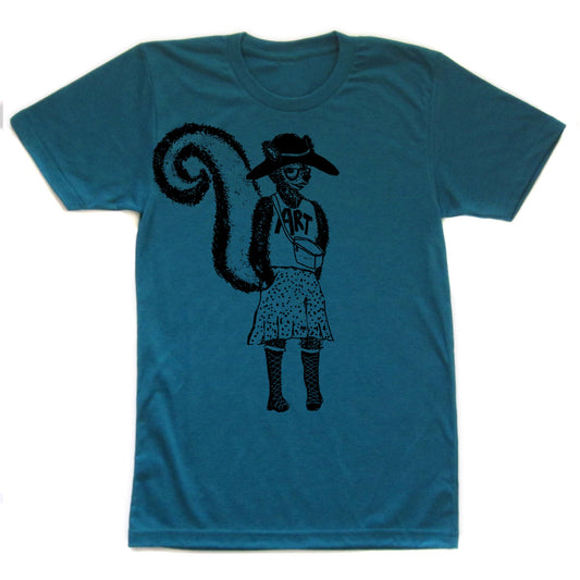 Unisex Graphic Tee – Skunk Design | Soft Tri Blend Eco Friendly Shirt