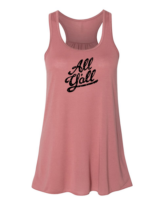 Womens Flowy Tank - Hand Printed Racerback Style Top | Megan Lee Designs