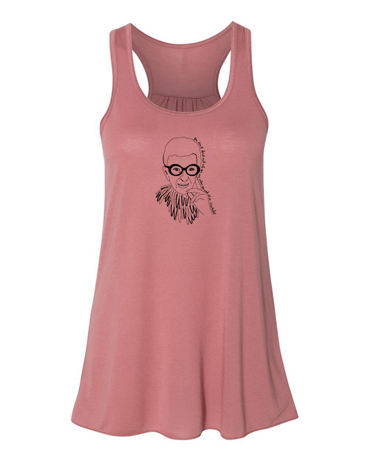 Women's Flowy Tank – Soft Cotton Racerback Tank Top by Megan Lee Designs