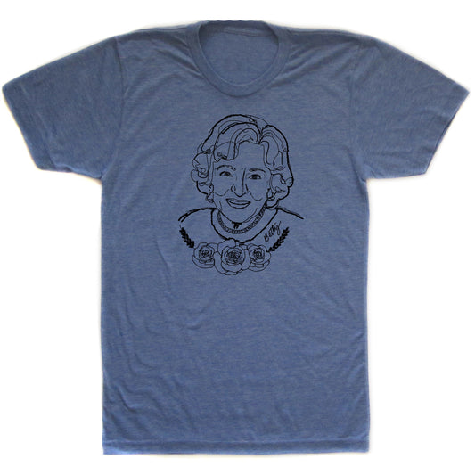 Unisex Tri-Blend Tee Betty - Soft Cotton, Eco Friendly Apparel, Hand Printed Shirt