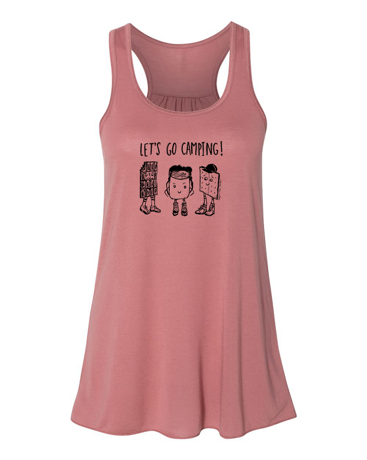 Let's Go Camping: Women's Flowy Tank