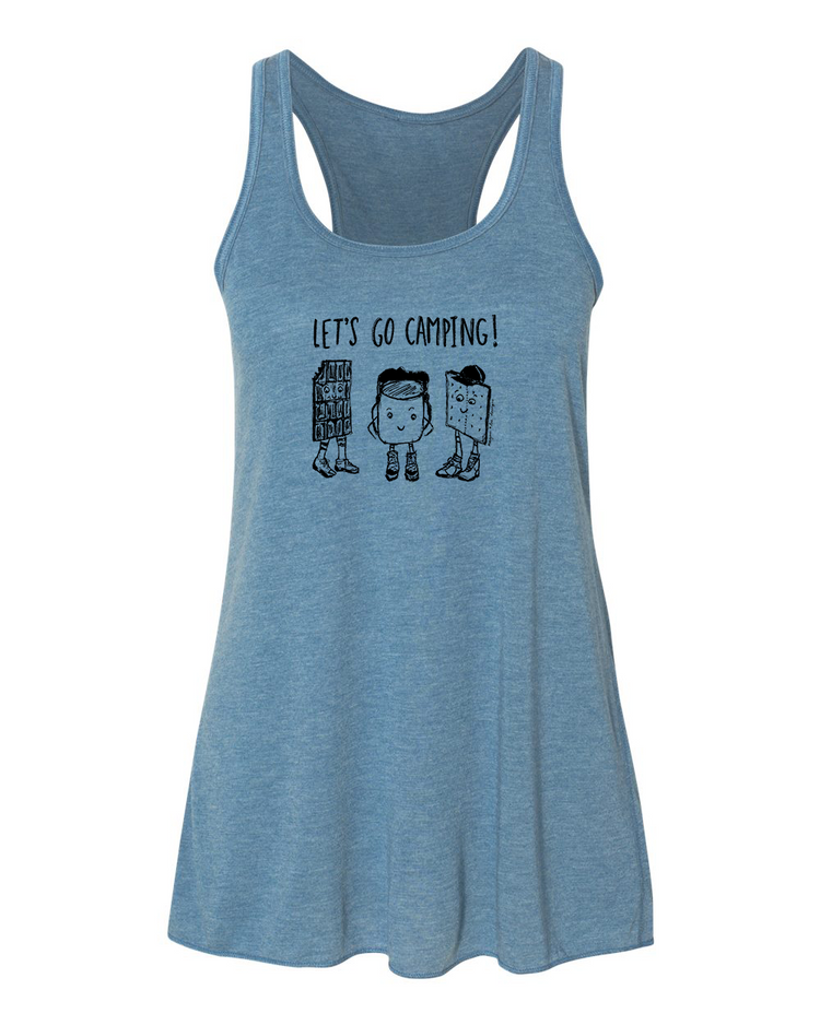 Let's Go Camping: Women's Flowy Tank