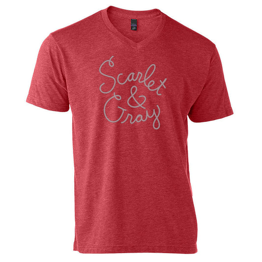 OSU Buckeyes T-Shirt – Soft Tri-Blend Shirt | Unisex Graphic Tee With Hand-Drawn Design